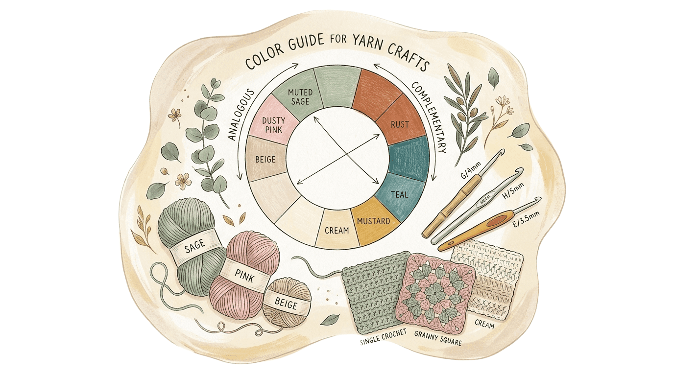 Crochet Color Scheme Generator: How to Build a Yarn Color Palette Using Color Theory